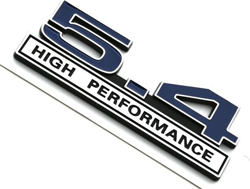 2pcs 5.4 High Performance Engine Emblems Badge 3D Decals Stickers Cars Trucks (Blue) in Saudi Arabia