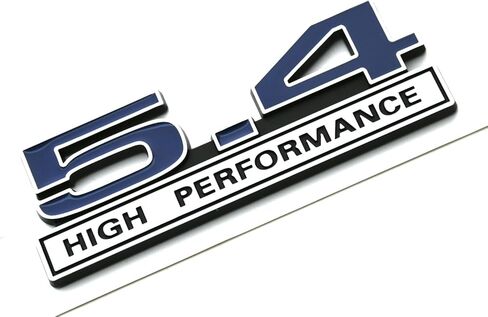 2pcs 5.4 High Performance Engine Emblems Badge 3D Decals Stickers Cars Trucks (Blue) in Saudi Arabia
