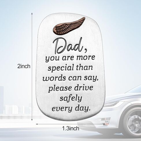 ذكر هدية معدنية قناع السيارة كليب محرك آمن السيارات قناع كليب الجارديان الملاك هدايا ملهمة 2 بوصة لعيد الأب الرجال سيارة عيد ميلاد (حفيد) in Kuwait