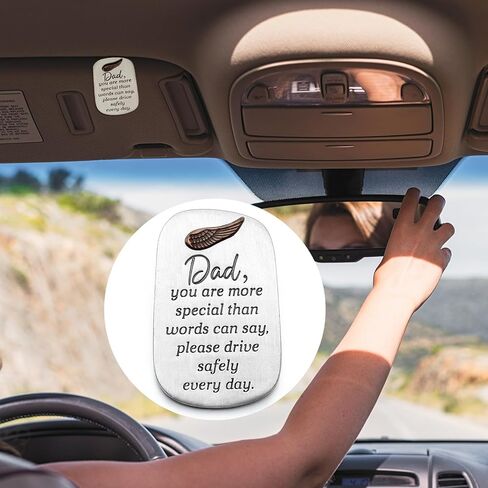 ذكر هدية معدنية قناع السيارة كليب محرك آمن السيارات قناع كليب الجارديان الملاك هدايا ملهمة 2 بوصة لعيد الأب الرجال سيارة عيد ميلاد (حفيد) in Kuwait