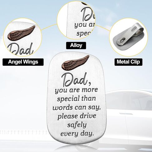 ذكر هدية معدنية قناع السيارة كليب محرك آمن السيارات قناع كليب الجارديان الملاك هدايا ملهمة 2 بوصة لعيد الأب الرجال سيارة عيد ميلاد (حفيد) in Kuwait