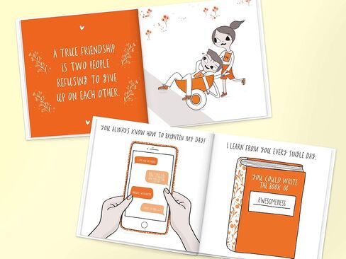 Personalized Book for Boyfriend, Girlfriend, Spouse, Partner, Anniversary | Book of Us (Softcover) in Saudi Arabia