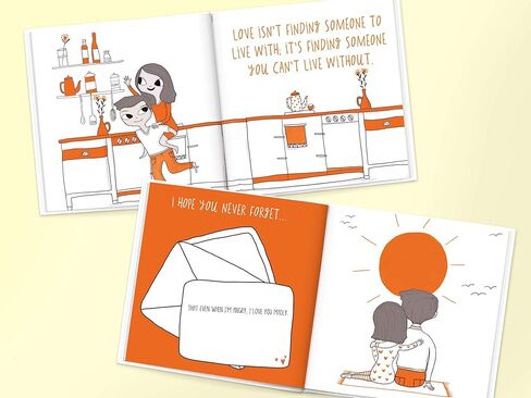 Personalized Book for Boyfriend, Girlfriend, Spouse, Partner, Anniversary | Book of Us (Softcover) in Saudi Arabia