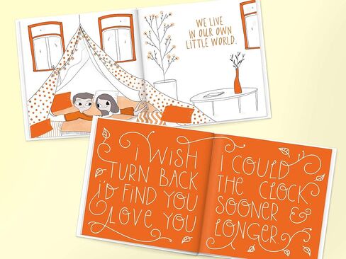 Personalized Book for Boyfriend, Girlfriend, Spouse, Partner, Anniversary | Book of Us (Softcover) in Saudi Arabia
