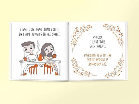 Personalized Book for Boyfriend, Girlfriend, Spouse, Partner, Anniversary | Book of Us (Softcover) in Saudi Arabia