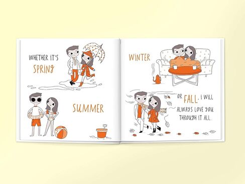 Personalized Book for Boyfriend, Girlfriend, Spouse, Partner, Anniversary | Book of Us (Softcover) in Saudi Arabia