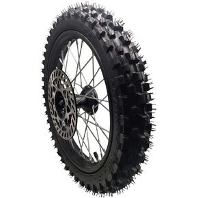 مجموعة إطارات حافة العجلة الأمامية Beeking 60/100-14 2.50-14 للدراجة الترابية 12 مم إطار حافة العجلة الأمامية يناسب الدراجة الترابية 50cc-125cc TTR SSR CRF Apollo تتضمن قرص فرامل 190 مم. in Kuwait