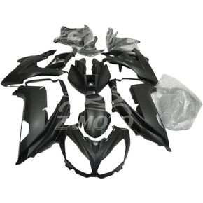 ZXMOTO مجموعة انسيابية للدراجات النارية سوداء لامعة لـ 2012 2013 2014 2015 2016 Kawasaki Ninja 650 EX650 EX650A EX650E EX650F، انسيابية جانبية للذيل بدون ثقوب (قطع/مجموعة: 19) in Kuwait