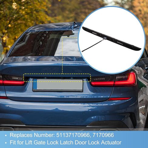 X AUTOHAUX Rear Trunk Hatch Handle with Lamp Trunk Lid Grip for BMW 323i 325i 330i Tailgate Release Handle Trunk Liftgate Pull Handle 51137170966 Tailgate Trim Lid in Saudi Arabia