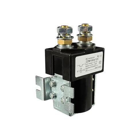 CZW DC Power Contactor Relay, 100A-400A High Current, Black Industrial Grade, for Electric Vehicles, Forklifts, Ships, Battery Systems (CZW 200A 12V 1NC) in Saudi Arabia