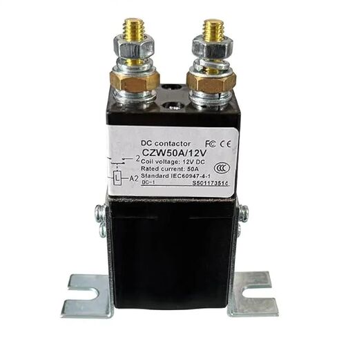 CZW DC Power Contactor Relay, 100A-400A High Current, Black Industrial Grade, for Electric Vehicles, Forklifts, Ships, Battery Systems (CZW 200A 12V 1NC) in Saudi Arabia
