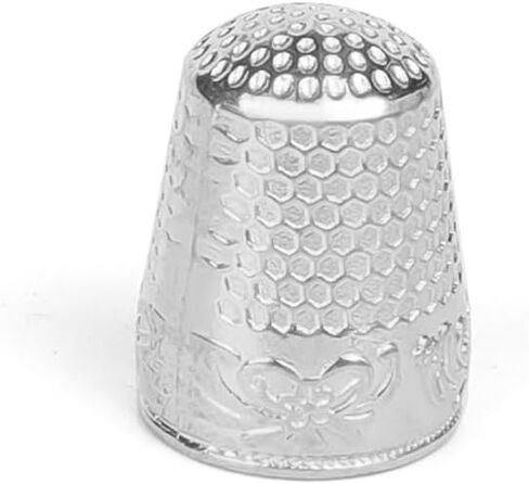 Silver Zinc Alloy Fingertip Protective Sewing Thimbles - DIY Handworking Craft Embroidery Metal Finger Shields in Saudi Arabia