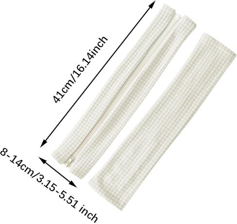 Washable Arm Pad Cover for Office Chair, Replacement Armrest Slipcovers, Beige in Saudi Arabia
