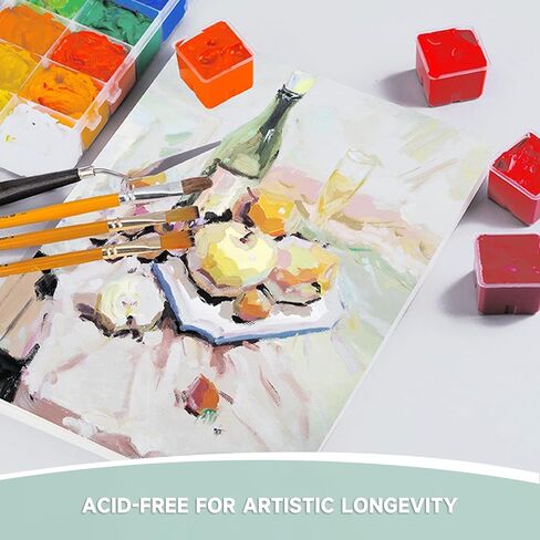 مجموعة ورق ألوان مائية من VEOOK، ورق ألوان مائية مقاس 8.5 بوصة × 11 بوصة، 100 ورقة 95 رطل/200 جرامًا للمتر المربع ورق رسم رسم فني للبالغين، الطلاء، دفتر الرسم، المجلة، اللوازم الفنية (WC-04) in Kuwait