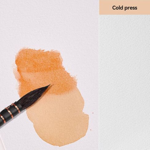 LIGHTWISH Watercolor Pad - A5 20 Sheets 100% Cotton 300GSM Cold Press Paper | Detachable with Backing Board | All-in-One Travel Watercolor Journal with Brush Holders & Storage Pockets in Saudi Arabia