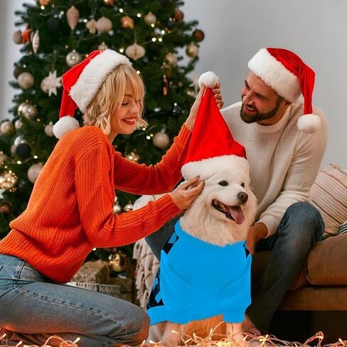 GreenJoy Ugly Christmas Dog Sweater – Soft & Warm Turtleneck Dog Outfit with Leash Hole, Cold-Weather Coat for Dogs & Cats, Perfect for Christmas (Black+Red+Green, Medium) in Saudi Arabia