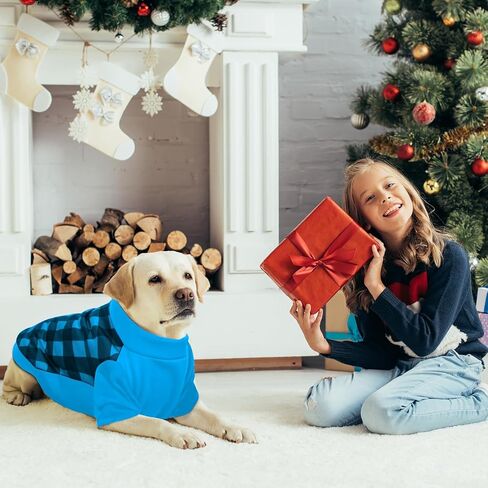 GreenJoy Ugly Christmas Dog Sweater – Soft & Warm Turtleneck Dog Outfit with Leash Hole, Cold-Weather Coat for Dogs & Cats, Perfect for Christmas (Black+Red+Green, Medium) in Saudi Arabia