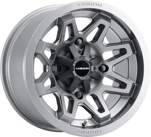 Vision 416 Seven UTV 12x7 4x110 +2.5mm Gunmetal Wheel Rim 12" Inch in Saudi Arabia