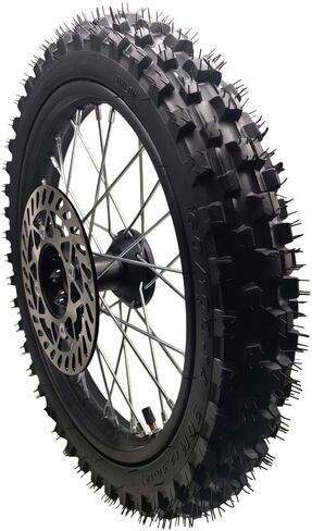 مجموعة إطارات حافة العجلة الأمامية Beeking 60/100-14 2.50-14 للدراجة الترابية 12 مم إطار حافة العجلة الأمامية يناسب الدراجة الترابية 50cc-125cc TTR SSR CRF Apollo تتضمن قرص فرامل 190 مم. in Kuwait