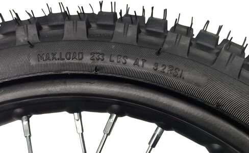 مجموعة إطارات حافة العجلة الأمامية Beeking 60/100-14 2.50-14 للدراجة الترابية 12 مم إطار حافة العجلة الأمامية يناسب الدراجة الترابية 50cc-125cc TTR SSR CRF Apollo تتضمن قرص فرامل 190 مم. in Kuwait