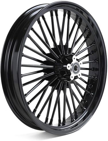 TOFR 21 inch Front Wheel Rim Fat Spoke Dual Disc For Harley Touring 2009-2023 Road King Street Glide Road Glide Electra Glide Ultra Classic Ultra Limited Custom Special ABS NON-ABS Black in Saudi Arabia