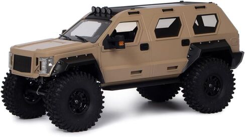 1/10 RC Crawler Hard Body Shell Kit,324mm Wheelbase Hard Plastic Off-Road Body Shell George Patton for 1/10 RC Truck AXIAL SCX10 TRX-4 (Black) in Saudi Arabia