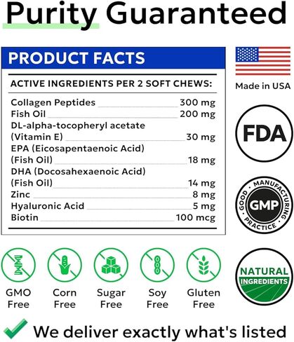 BARK&SPARK Dog Allergy Relief Chews (180 Treats) - Anti-Itch Skin & Coat Supplement - Omega 3 Fish Oil - Itchy Skin Relief Treatment Pills - Itching&Paw Licking - Dry Skin&Hot Spots - Grilled Chicken in Saudi Arabia
