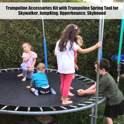 40Pcs 5-1/2" Trampoline Spring Replacement, Stainless Steel Replacement Spring for Trampoline, High Tensile Silver Wire Springs Set with Durable T Hook Fit Skywalker JumpKing Upperbounce Skybound in Kuwait