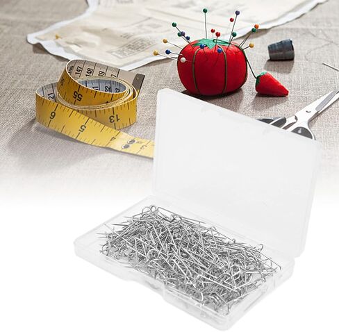 200 قطعة من دبابيس U للحرف اليدوية، دبابيس شوكة على شكل حرف U DIY لوازم الخياطة مع صندوق تخزين لعرض اللحف وديكور المنزل (17 مم) in Kuwait