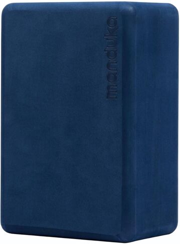 Manduka Foam Yoga Block - Recycled EVA Foam Block with Ergonomic Support, Yoga Equipment, Home Gym Accessory, & Pilates Tool, Lightweight for Travel, High Density, Comfortable Edges in Kuwait