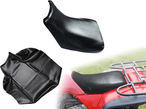 غطاء مقعد ملتف بالكامل لسيارة Honda TRX 500 TRX500FA FourTrax Foreman Rubicon 2001-04 / جلد ممتاز/مقاوم للماء/مقاوم للبقع (أسود) in Kuwait