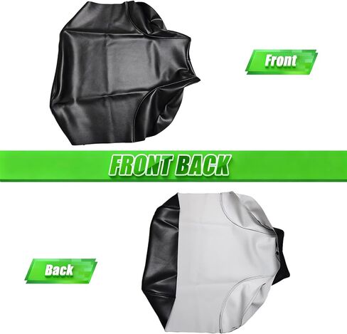 غطاء مقعد ملتف بالكامل لسيارة Honda TRX 500 TRX500FA FourTrax Foreman Rubicon 2001-04 / جلد ممتاز/مقاوم للماء/مقاوم للبقع (أسود) in Kuwait