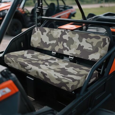 التمويه العلم الغزلان UTV غطاء مقعد المضادة للخدش البغل مقعد غطاء مقعد الراحة الحماية الكاملة UTV مقعد الملحقات شخصية لكاواساكي ميول 3000 3010 3020 in Kuwait