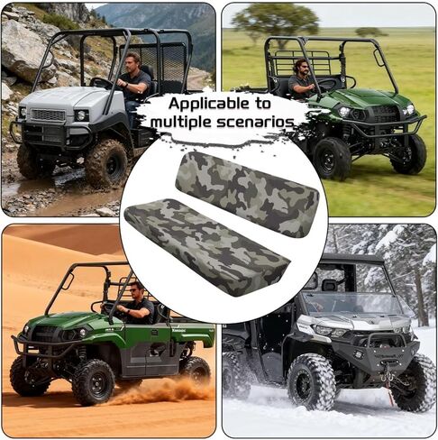 التمويه العلم الغزلان UTV غطاء مقعد المضادة للخدش البغل مقعد غطاء مقعد الراحة الحماية الكاملة UTV مقعد الملحقات شخصية لكاواساكي ميول 3000 3010 3020 in Kuwait