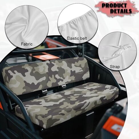 التمويه العلم الغزلان UTV غطاء مقعد المضادة للخدش البغل مقعد غطاء مقعد الراحة الحماية الكاملة UTV مقعد الملحقات شخصية لكاواساكي ميول 3000 3010 3020 in Kuwait