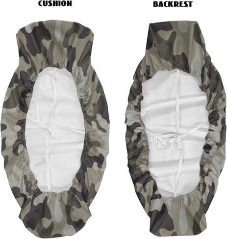 التمويه العلم الغزلان UTV غطاء مقعد المضادة للخدش البغل مقعد غطاء مقعد الراحة الحماية الكاملة UTV مقعد الملحقات شخصية لكاواساكي ميول 3000 3010 3020 in Kuwait