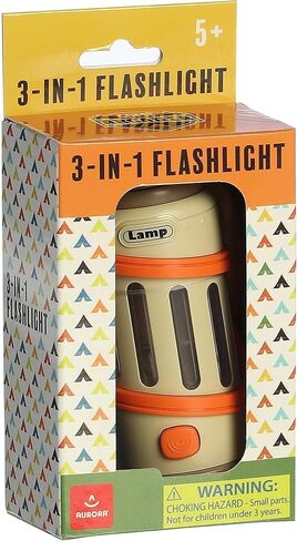 Aurora® Toys Durable Camp Arcadia™ 3-in-1 Flashlight Toy - Imaginative Play - Long-Lasting Enjoyment - Brown 6 Inches in Saudi Arabia