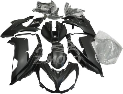 ZXMOTO Glossy Black Motorcycle Fairings Kit For 2012 2013 2014 2015 2016 Kawasaki Ninja 650 EX650 EX650A EX650E EX650F,Tail Side Fairings Without Holes (Pieces/kit: 19) in Saudi Arabia