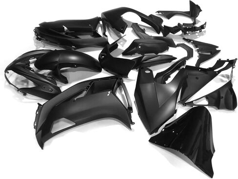 ZXMOTO Glossy Black Motorcycle Fairings Kit For 2012 2013 2014 2015 2016 Kawasaki Ninja 650 EX650 EX650A EX650E EX650F,Tail Side Fairings Without Holes (Pieces/kit: 19) in Saudi Arabia