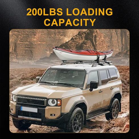 قضبان متقاطعة لحامل السقف متوافقة مع 2024 2025 تويوتا لاند كروزر LC250 برادو J250 من سبائك الألومنيوم 200 رطل تحميل العارضة رفوف السقف حاملات الأمتعة رفوف البضائع القضبان in Saudi Arabia