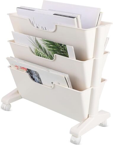 Mobile Bookshelf Wheels Rolling Book Cart for Office Classroom and Home Easy Mobility Robust Storage for Books Documents and More Sleek Design in Saudi Arabia