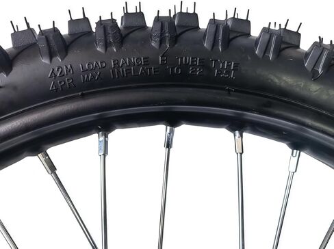 مجموعة إطارات حافة العجلة الأمامية Beeking 70/100-19 للدراجة الترابية 15 مم إطار حافة العجلة الأمامية يناسب الدراجة الترابية 90cc-150cc TTR SSR CRF Apollo تتضمن قرص فرامل 220 مم. in Kuwait
