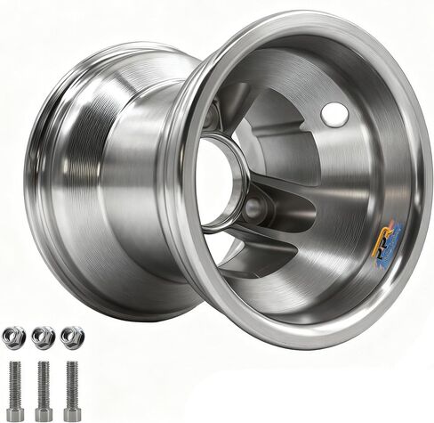 5inch Aluminum Front Wheel Rim Replacement for Go Karts UTV Karting Dirt Bike ATV Quad Bike with 10X4.50-5 Tire (Centre Hole Model) in Kuwait