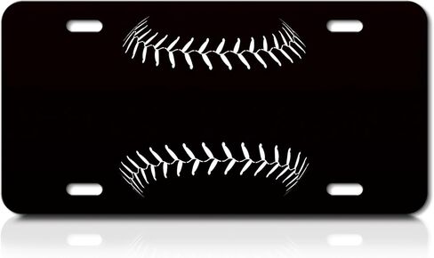 لوحة ترخيص، غطاء لوحات ترخيص معدنية من الألومنيوم بزخرفة لطيفة ومضحكة أمامية سوداء مع 4 فتحات، غطاء علامة زينة مبتكر لديكور السيارة، إكسسوار رائع لراكون الصخور in Kuwait