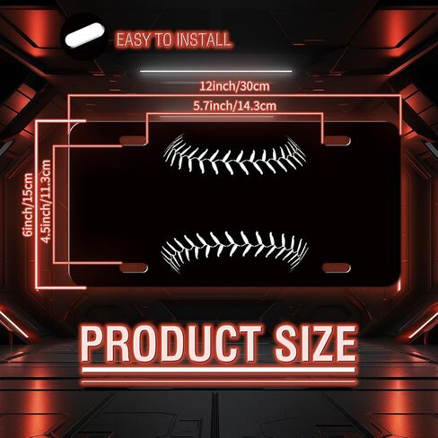 لوحة ترخيص، غطاء لوحات ترخيص معدنية من الألومنيوم بزخرفة لطيفة ومضحكة أمامية سوداء مع 4 فتحات، غطاء علامة زينة مبتكر لديكور السيارة، إكسسوار رائع لراكون الصخور in Kuwait