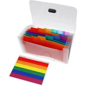 13 جيب A6 منظم الإيصالات مجلد الأكورديون الصغير A6 منظم ملفات الأكورديون الصغير توسيع مجلد الملفات للأعمال الصغيرة منظم قسيمة التحقق من منظم الكوبونات الملون in Kuwait