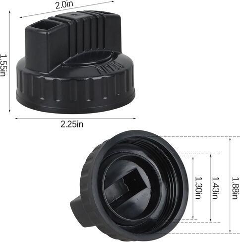 47922 Drain Cap for Ridgid Shop Vac Vacuums, Vac Shop Vacuum | Wet Dry Vac Replacement Drain Plug, 73185 73737 Workshop Vacuums Cleaner Replacement Parts (1 Pack) in Saudi Arabia
