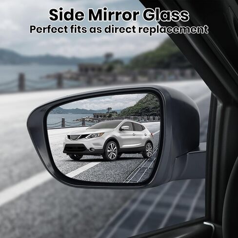 زجاج مرآة الجانب الأيسر للسائق مناسب لـ 2014-2019 Nissan Rogue، 2015-2023 Murano، 2017-2019 Pathfinder Side LH استبدال زجاج مرآة الرؤية الخلفية لـ 963664BA1A in Kuwait