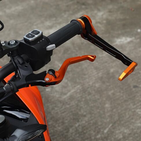 أذرع مودير للدراجات النارية متوافقة مع 790 Adventure R | 890 Adventure R 2019-2024 CNC ألومنيوم قصير الفرامل ورافعة القابض 790 890 adv r الملحقات (برتقالي) in Saudi Arabia
