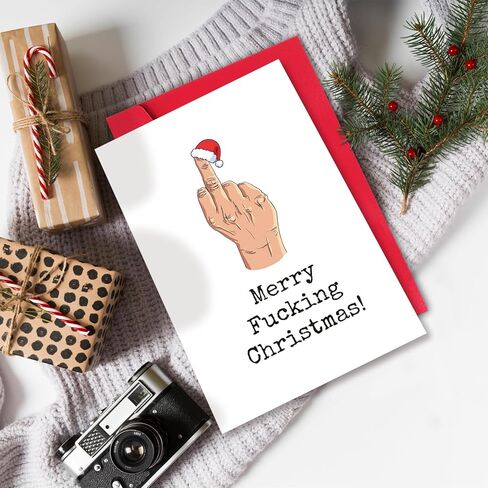 بطاقة عيد الميلاد المجيد من GYYsweetus لأفضل صديق، بطاقة زميل العمل، هدية عيد الميلاد المضحكة لزميل الدراسة Bestie الرجال النساء له ابن عمها أخي (اضحك على النكات الخاصة بنا) in Kuwait